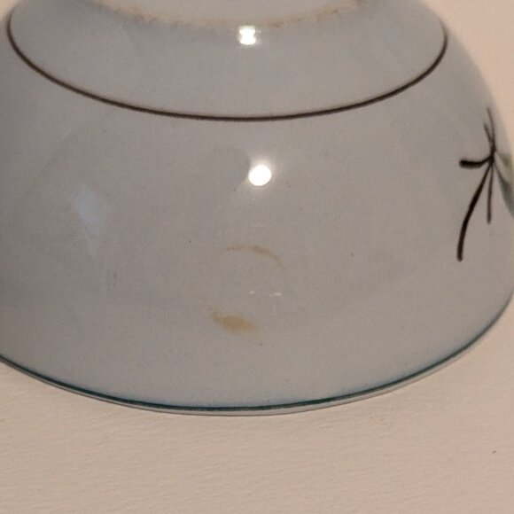 Vintage Handpainted Arabia Finland Windflower Teacup and Saucer with Flaw - Picture 4 of 11